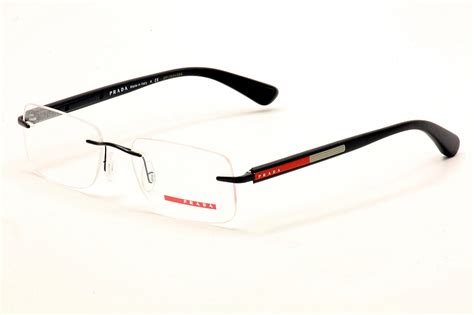 prada rimless glasses frames